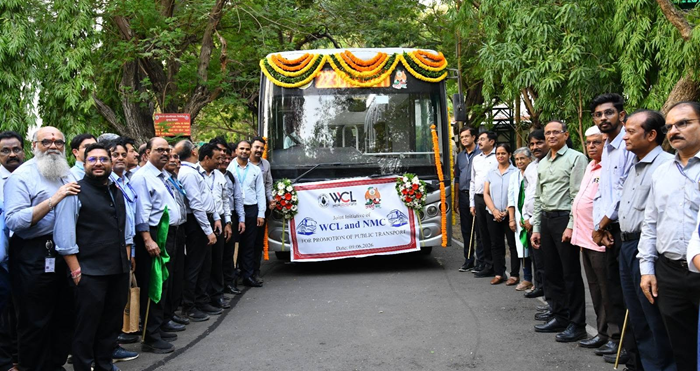 Special electric bus service for WCL employees